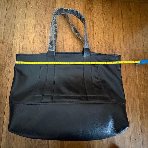J. Crew Black Leather Tote Bag - Picture 4 of 10